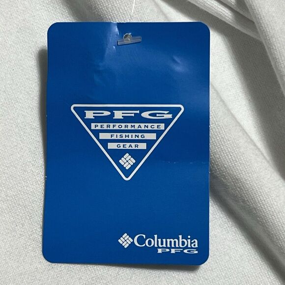 Columbia PFG Hoodie Women’s M Fleece Sweatshirt White Anglers Club Fishing NWT - Picture 13 of 15
